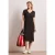 Street One Dames Kanten midi-jurk in effen kleur in Bruin