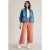White Stuff Tia Wide Leg Crop Jean Mid Orange