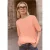 Street One Studio Dames Basic Shirt met korte mouwen en ronde hals in Oranje