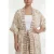 YOEK gebloemd kimono beige