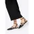 Wittchen Dames Leren Ballerina’s met Metallic Accenten Zwart Natuurlijk Leer