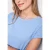 Street One Dames Shirt met ronde hals en decoratieve tape in Blauw