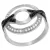 Orphelia Dames 925 Sterling Zilveren Ring – Zilver/Zwart ZR-7095/2