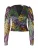 Warehouse Blouse  geel / groen / lila / zwart