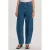 EDITED high waist barrel jeans – medium blue denim