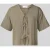 Selected Blouseshirt met vetersluiting, model ‘NATUK’