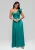 Ombre Avondjurk  turquoise