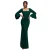 Lange Gotische Jurk met Ruffles en Strikmouwen Dames Goddiva