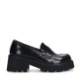 Sacha chunky leren loafers zwart