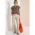 Cecil Dames Shirt met korte mouwen in tuniekstijl in Beige