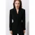Mango double breasted blazer met ceintuur – zwart