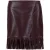 TRENDYOLMİLLA Dames Bordeaux Effen Midi A-lijn Rokken