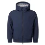 Aquascutum Active Plain Hooded Marineblauwe Jas