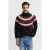 GANT Fair Isle Turtleneck Black