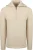 Suitable Deep Zip Pullover Boiled Wool Ecru