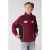 Shoeby rechtvallend sweatvest met tekst – donkerrood