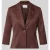 MORE & MORE slim fit blazer met reverskraag en 3/4-mouw