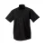 Russell Collection Heren Ultimate Non-Iron Shirt met Korte Mouwen (Zwart)