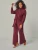 YOU LOOK PERFECT Huispak ‘LOUNGEWEAR SET – Eve & Bailey’  bordeaux