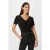 Morgan gebreid T-shirt met glitters zwart