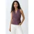 MANGO TEEN gestreepte overslagtop – aubergine