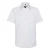 Russell Collection Heren Oxford Getailleerde Overhemd met Korte Mouwen (Wit)