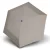 Doppler Paraplu ‘Carbonsteel Mini Slim’  lichtgrijs / wit
