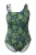 Ulla Popken Badpak  donkerblauw / groen
