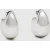 Reiss Curve Scoop Earrings Silver Tone