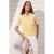 TRENDYOLMİLLA Dames Geel Effen Kort Regular fit Blouses