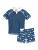 PLAYSHOES UV-bescherming ‘Wal’  marine / royal blue/koningsblauw / wit