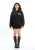 Tom Barron oversized damesjurk met capuchon en logo op de rug