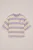 WE Fashion – Meisjes -shirt met streep – Oversized – Lila – Katoen –