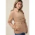 Oltre Short Suede-effect Trench Coat Beige