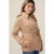 Oltre Short Suede-effect Trench Coat Beige