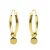 KARMA Jewelry gold plated oorbellen Tiny Disc