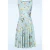 Topvintage Exclusive ~ Cindi Spring Birds swing jurk in lichtblauw