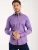 7Camicie Zakelijk overhemd ‘Roma Iconic Satin Man Shirt’  lila