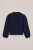 WE Fashion – Meisjes T-shirt met print – Regular fit – Donkerblauw – Katoen –