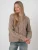 Oversized grofgebreide kasjmier trui met kabelpatroon