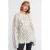 Oversized Kabelgebreide Trui met Ronde Hals