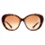 Valentino Butterfly Dames Red Havana Bruin Gradiënt VA4113 Zonnebril
