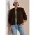 Blouson met wol-look en ritssluiting