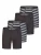Happy Shorts Boxershorts  grijs / zwart