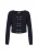 DreiMaster Vintage Gebreid vest  navy / goud