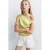 Mango Kids denim short met studs – wit