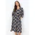 Soyaconcept midi jurk met print – donkerblauw