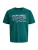JACK & JONES Shirt  donkerblauw / petrol / wit