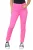 M&Co Dames jeans met hoge taille en taps toelopende rechte pijpen in roze