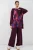 Oversized abstracte print crewneck tuniek en broek set